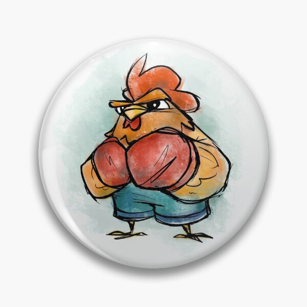 Item preview, Boxing Rooster Illustration designed and sold by AmberCheever.