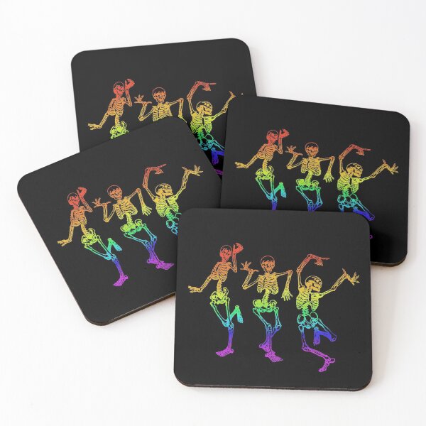 Item preview, Rainbow Dancing Skeletons designed and sold by Mitchell Sisters.
