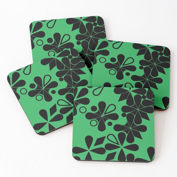 Item preview, Copy of Copy of Black and Green flower pattern breaking apart designed and sold by STG-Designs.