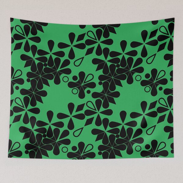 Item preview, Copy of Copy of Black and Green flower pattern breaking apart designed and sold by STG-Designs.