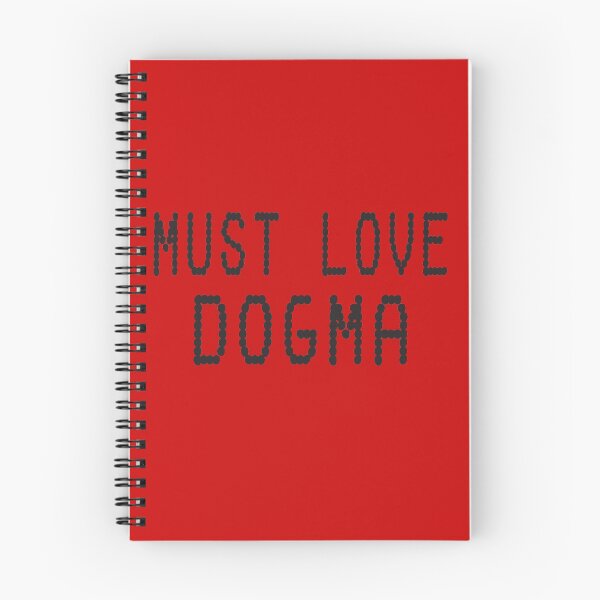 Item preview, Must Love Dogma. Black Dot Humorous Print designed and sold by luvmhykdesigns.
