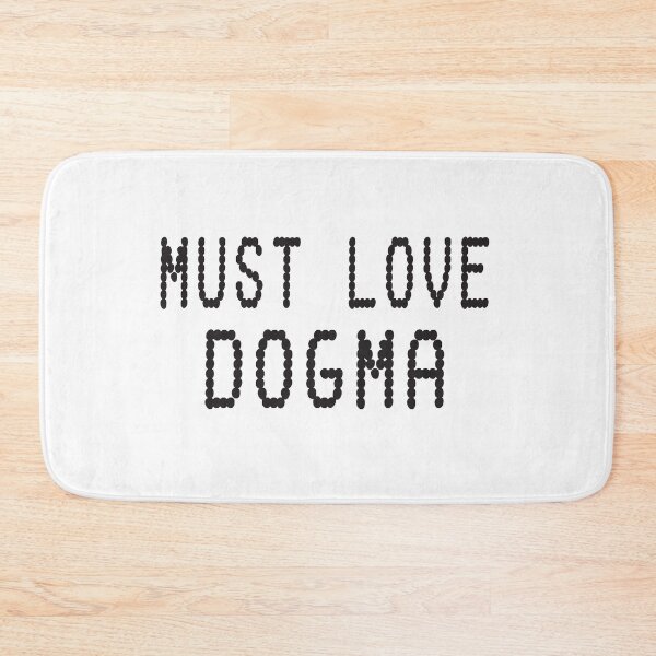 Item preview, Must Love Dogma. Black Dot Humorous Print designed and sold by luvmhykdesigns.