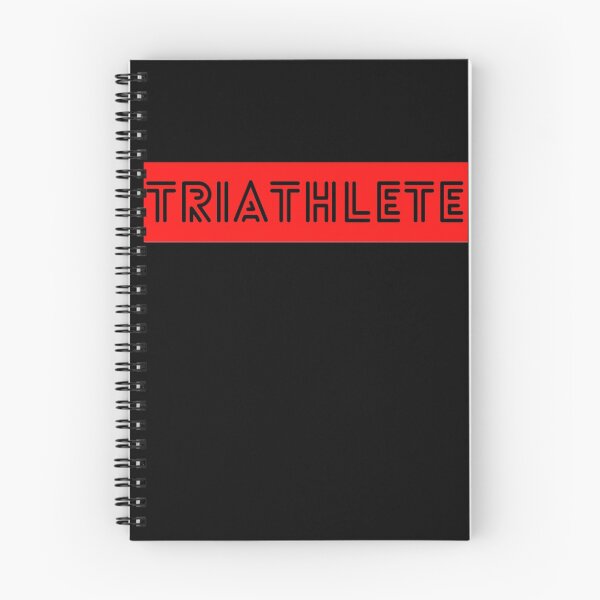 Item preview, Black on Red Retro Triathlete designed and sold by Sonatablue.