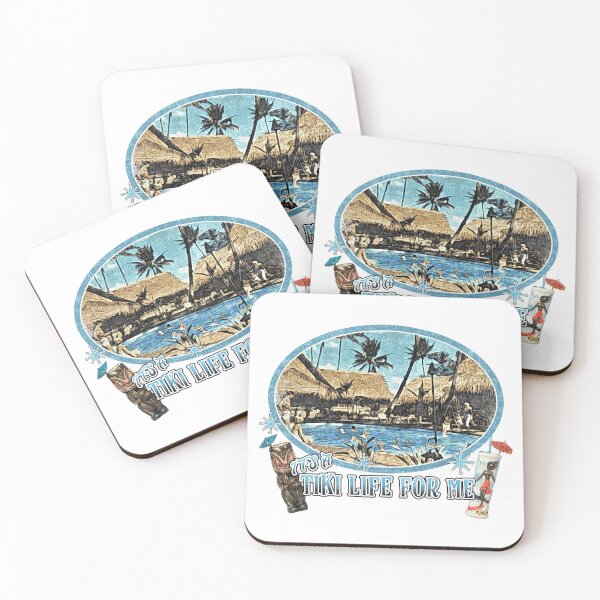 Item preview, It's a Tiki Life For Me Pop Culture 50's 60's Vintage Retro Bar Design designed and sold by kieljo.