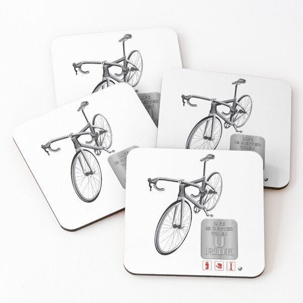 Item preview, Bicycle illustration and metal board with inscription designed and sold by Alexandra Kueny.