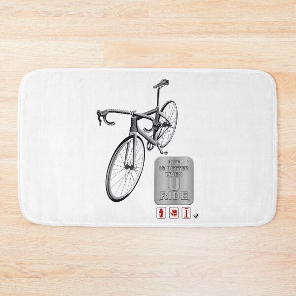 Item preview, Bicycle illustration and metal board with inscription designed and sold by Alexandra Kueny.