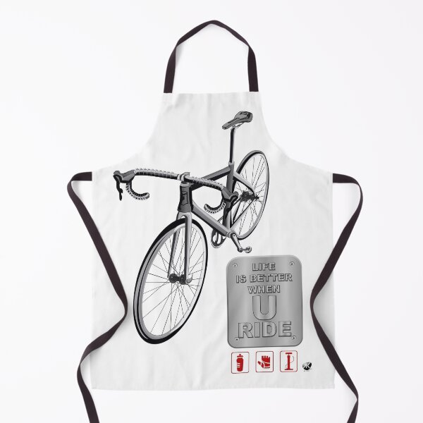 Item preview, Bicycle illustration and metal board with inscription designed and sold by Alexandra Kueny.