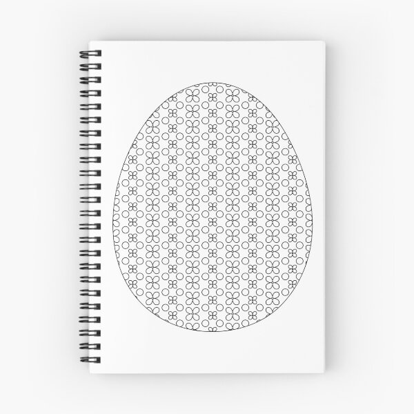 Item preview, Happy Easter Egg, colouring page style black on white, colour your own Easter card, sticker, t-shirt, bag, art print, notebook cover! Great gift for kids! designed and sold by Susan Marie Williams.