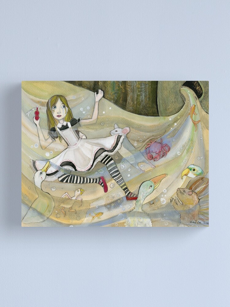Alternate view of Alice and the Pool of Tears Canvas Print