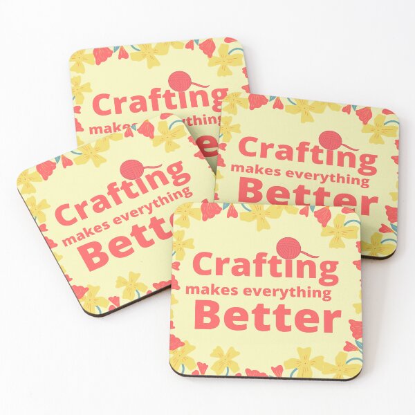 Item preview, Colorful Yellow Crafting makes everything better designed and sold by MoninasArt.