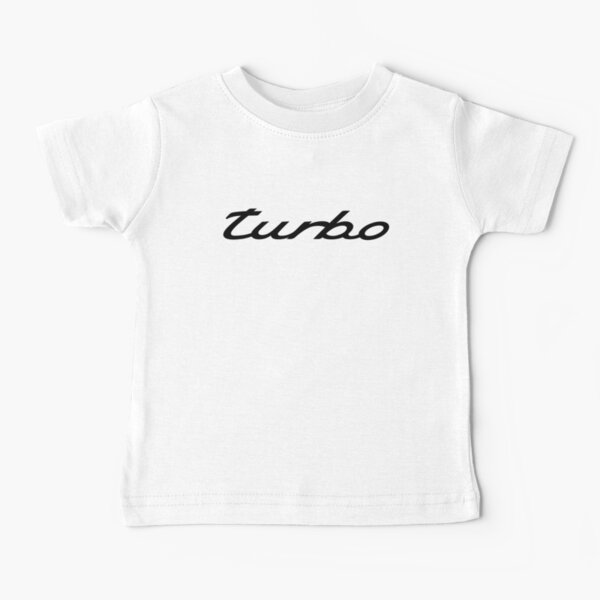 Logo Porsche Turbo (version noire.) T-shirt bébé