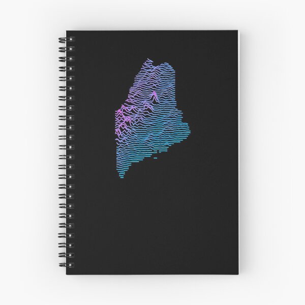 Item preview, Retro MaineTopographic Elevation Map Synthwave designed and sold by cstats.
