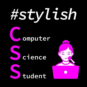 Artwork thumbnail, Stylish Girl Computer Science Student, Programmer, Software Engineer, Programming Humor, HTML by Max-Wear