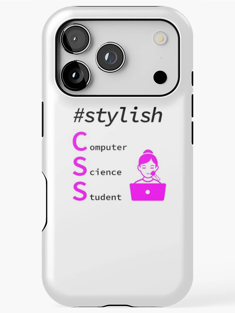Thumbnail 1 of 4, iPhone Case, Stylish Girl Computer Science Student, Programmer, Software Engineer, Programming Humor, HTML, Light designed and sold by Max-Wear.