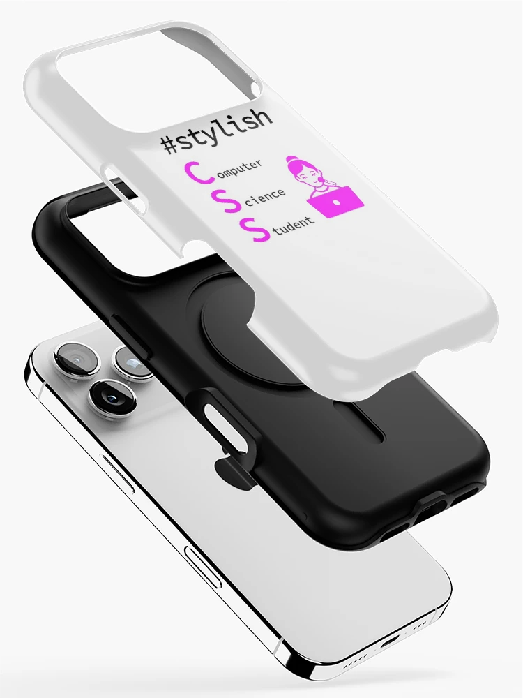 Thumbnail 2 of 4, iPhone Case, Stylish Girl Computer Science Student, Programmer, Software Engineer, Programming Humor, HTML, Light designed and sold by Max-Wear.