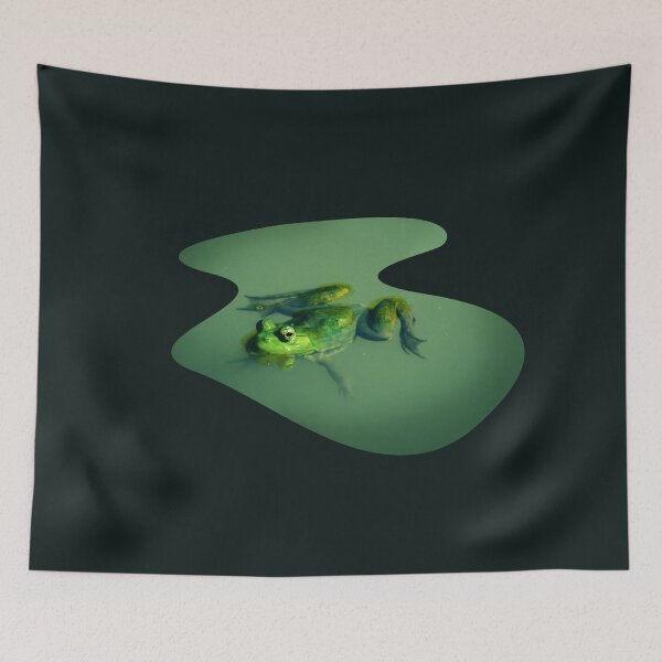Item preview, A frog swimming in a pond  designed and sold by unepommedeterre.