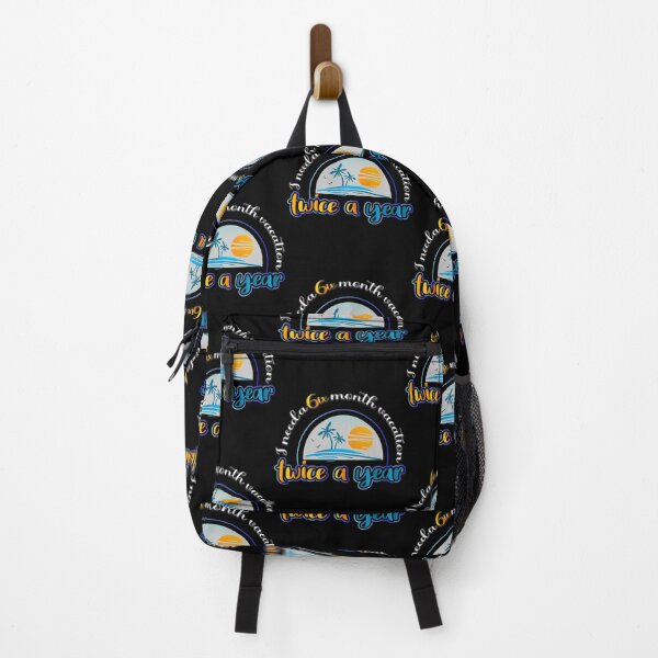 Item preview, I need a six month vacation twice a year! ,Adventure, Travelling and Vacation. Sarcastic Quotes, Funny Vacation summer Holiday,summer gift,retro design, sunset,sunrise designed and sold by delkh07.