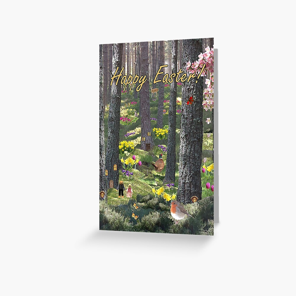 Woodland in Spring - Easter Card Greeting Card