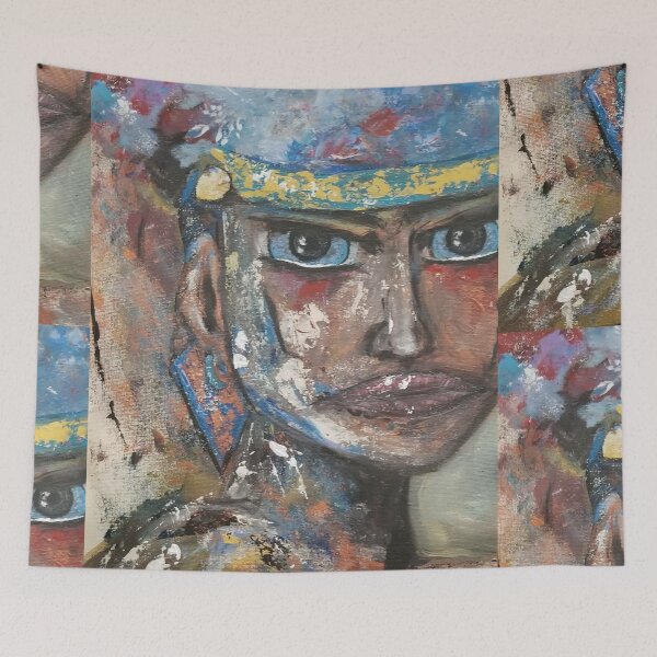 Item preview, Strong Woman Feminist Painting  designed and sold by BeWhimsiArtLoft.
