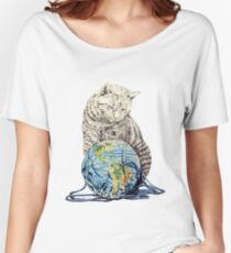 Our feline deity shows restraint Women's Relaxed Fit T-Shirt