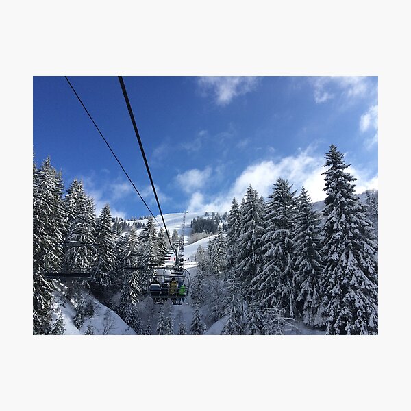 Item preview, Mountain view from a ski lift designed and sold by RumRagephotos.