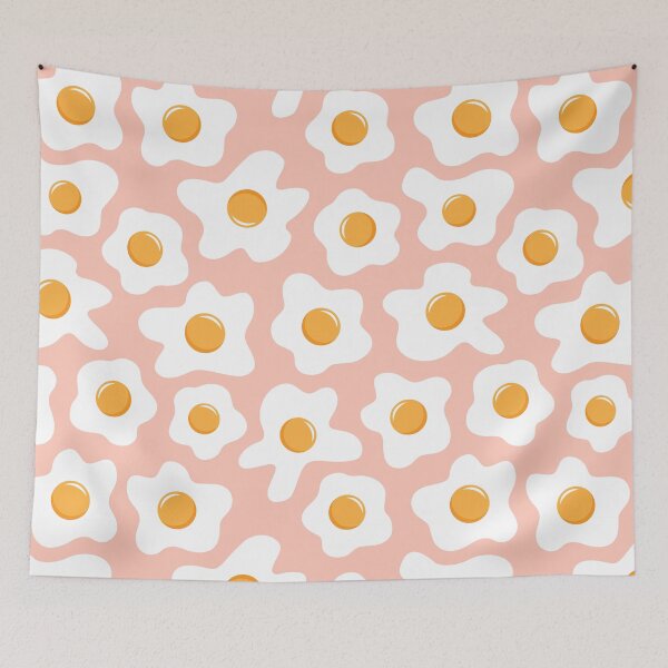 Item preview, Fried Eggs Pattern Illustration designed and sold by Zorana Stevanovic.