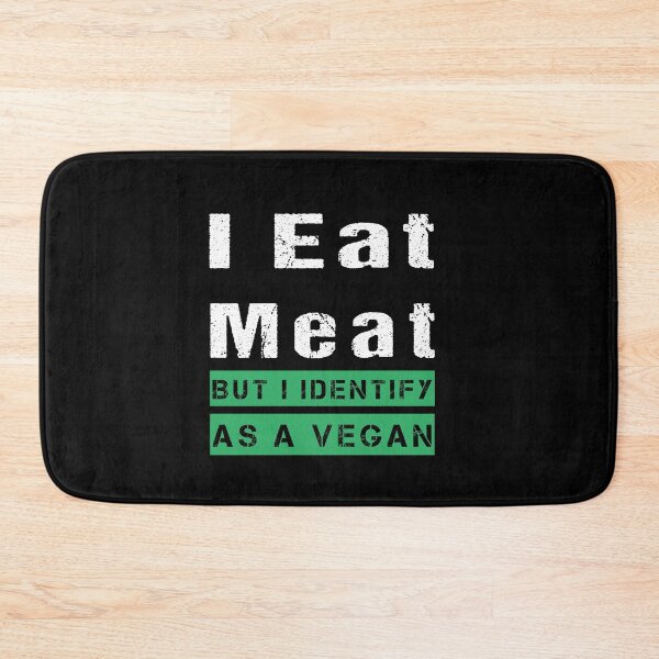 Item preview, I Eat Meat But I Identify As A Vegan Funny Vegetarian T-Shirt designed and sold by midodesign20.