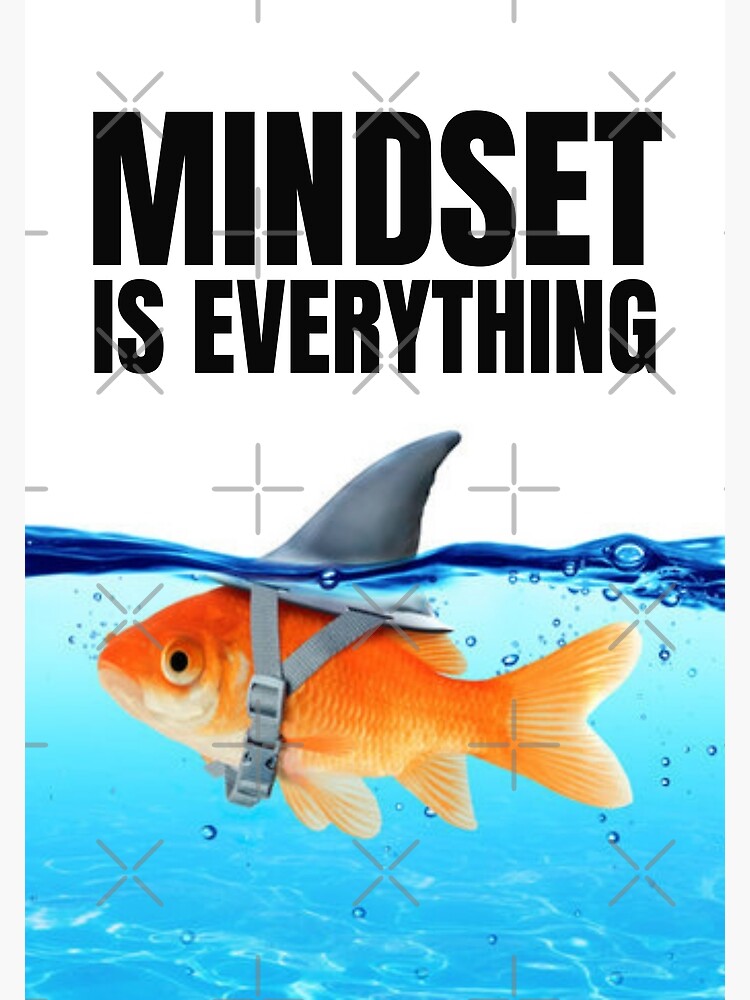 Cheap Animal Fish Posters and Prints Mindset Is Everything