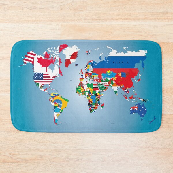 Item preview, Traveler World Map Flags  designed and sold by CroDesign.