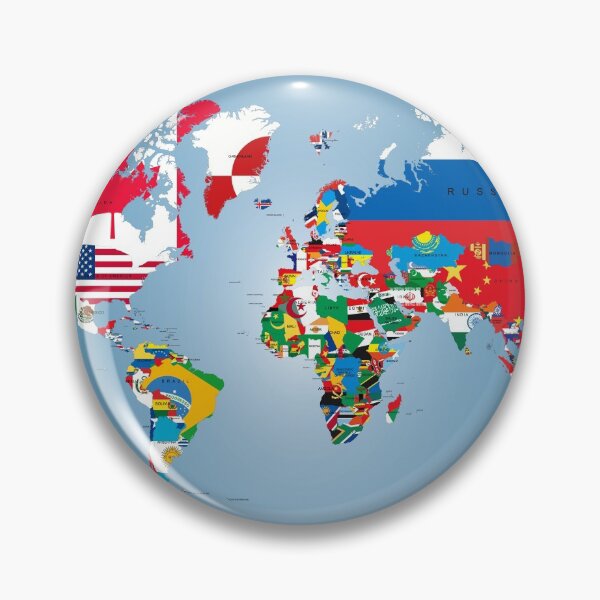 Item preview, Traveler World Map Flags  designed and sold by CroDesign.