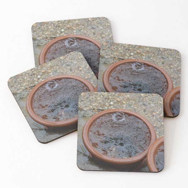 Item preview, Raindrops splashing in clay pot designed and sold by RumRagephotos.