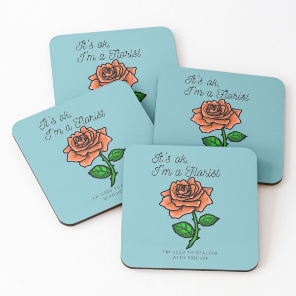 Item preview, It's ok, I'm a florist - Peach Rose designed and sold by BlossomByAnna.