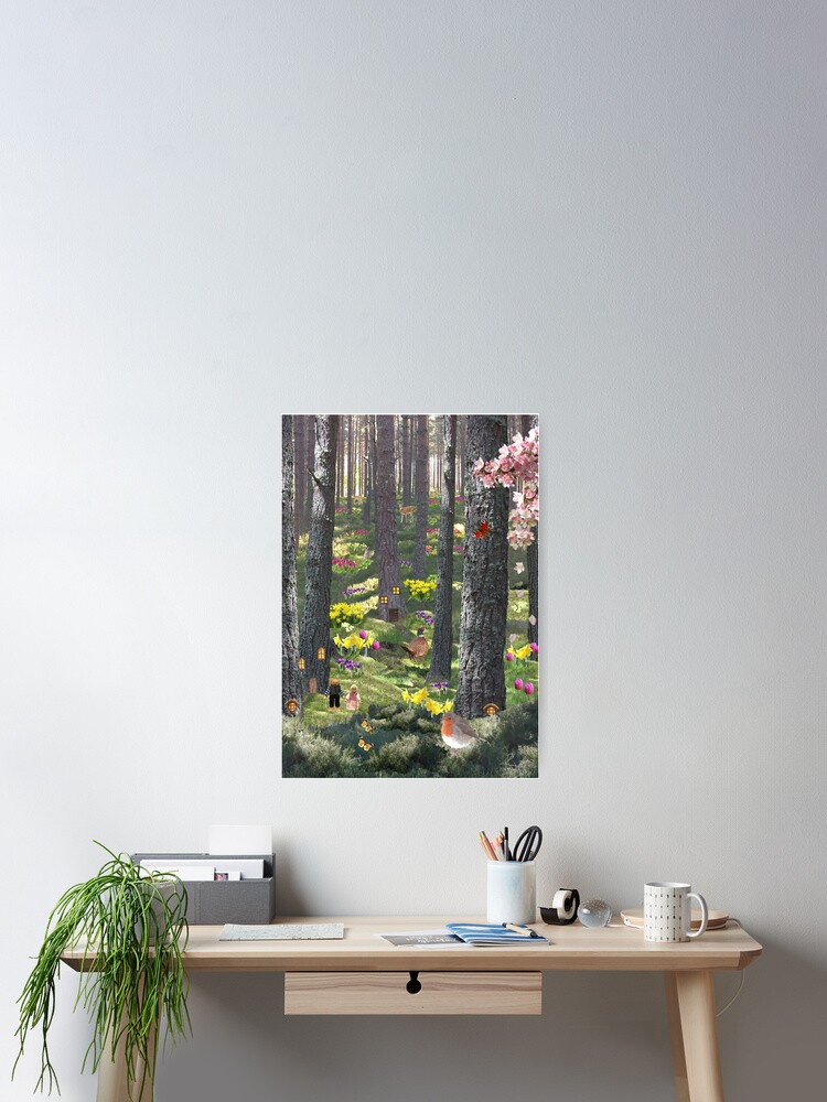 Thumbnail 2 of 3, Poster, Woodland in Spring - Wall Art designed and sold by EuniceWilkie.