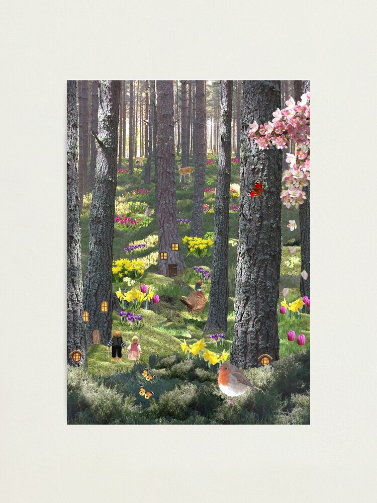 Thumbnail 1 of 3, Photographic Print, Woodland in Spring - Wall Art designed and sold by EuniceWilkie.