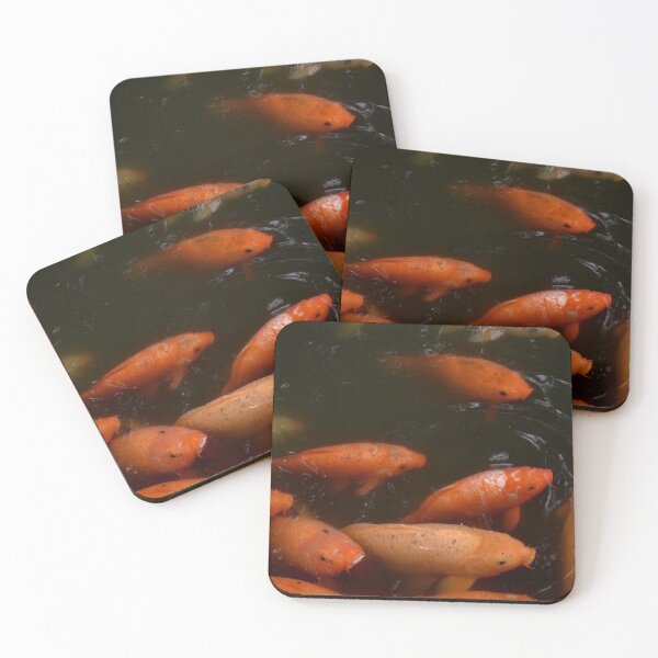 Item preview, Koi fish in a natural pond designed and sold by RumRagephotos.