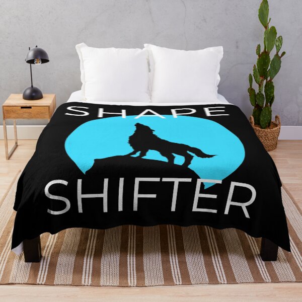 Item preview, Shape Shifter Wolf Spirit Animal Mythology Blue designed and sold by StudioTina.