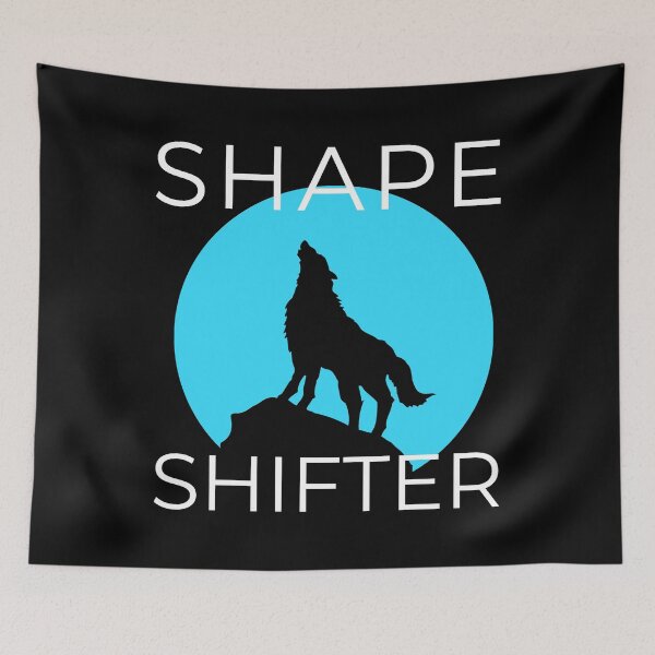 Item preview, Shape Shifter Wolf Spirit Animal Mythology Blue designed and sold by StudioTina.