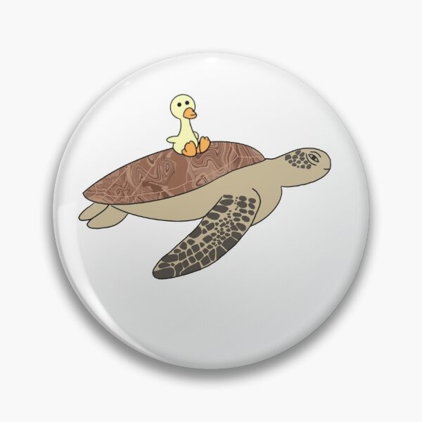 Item preview, turtle and duck designed and sold by frogandduck.