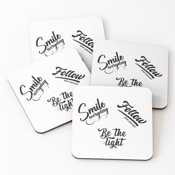 Item preview, Smile Everyday, Follow Your Passion, Be the Light Uplifting Quotes  designed and sold by Ilana Khoshsima.