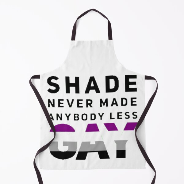 Item preview, Shade Never Made Anybody Less Asexual (White) designed and sold by UnicornPeeps.