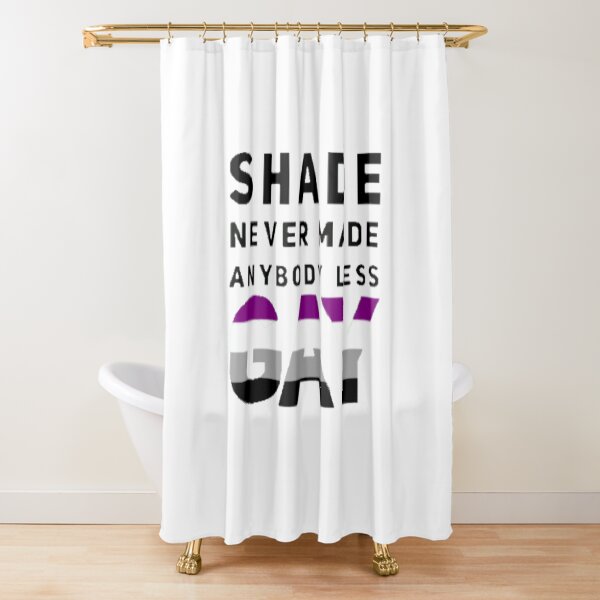 Item preview, Shade Never Made Anybody Less Asexual (White) designed and sold by UnicornPeeps.