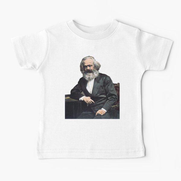 Karl Marx Colorized Portrait - Marxist, Socialist, Philosopher, Historical Baby T-Shirt