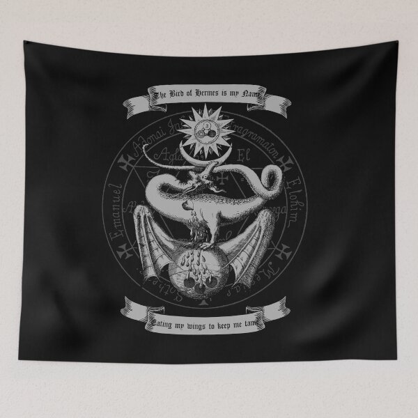 Item preview, The Bird of Hermes, Ripley Scroll, Occult, Gothic, Mythology Design designed and sold by Proverbial Wisdom Design.