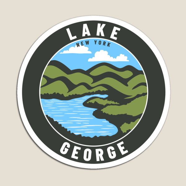 Aperçu de l'œuvre Lake George New York NY State Outdoors Nature Vacation Badge créée et vendue par palmettodigital.