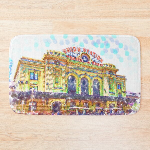 Item preview, Denver Union Station In Pointillism designed and sold by KirtTisdale.