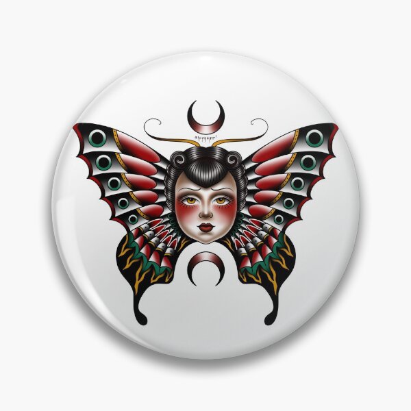 Item preview, American traditional butterfly lady ! designed and sold by kaygruhn.