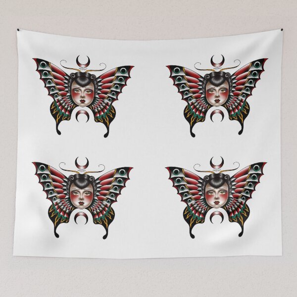 Item preview, American traditional butterfly lady ! designed and sold by kaygruhn.