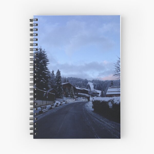 Item preview, Dawn in a snowy mountain village designed and sold by RumRagephotos.