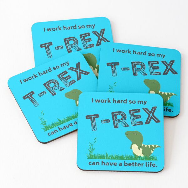 Item preview, Work Hard for T-Rex designed and sold by bloominolive.