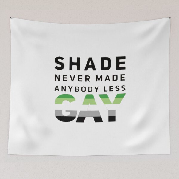Item preview, Shade Never Made Anybody Less Aromantic (White) designed and sold by UnicornPeeps.